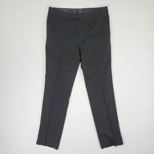 Kenneth Cole Reaction Men's‎ Tuxedo Pants Black Poly Blend TECHNI-COLE 35x32 NEW